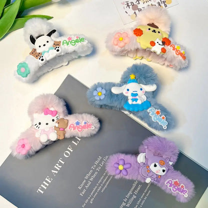 Adorable Sanrio Plush Claw Hair Clip