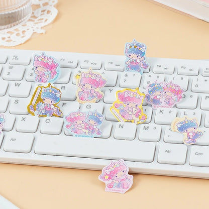 40PCS Licensed Sanrio Sticker Flake Set - Cute & Colorful Designs